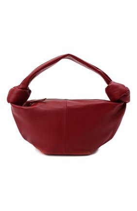 Женская сумка double knot mini BOTTEGA VENETA бордового цвета, арт. 629635/VCP41 | Фото 1 (Материал: Натуральная кожа; Сумки-технические: Сумки top-handle; Размер: mini)
