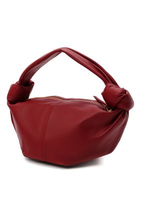 Женская сумка double knot mini BOTTEGA VENETA бордового цвета, арт. 629635/VCP41 | Фото 4 (Сумки-технические: Сумки top-handle; Материал: Натуральная кожа; Размер: mini)