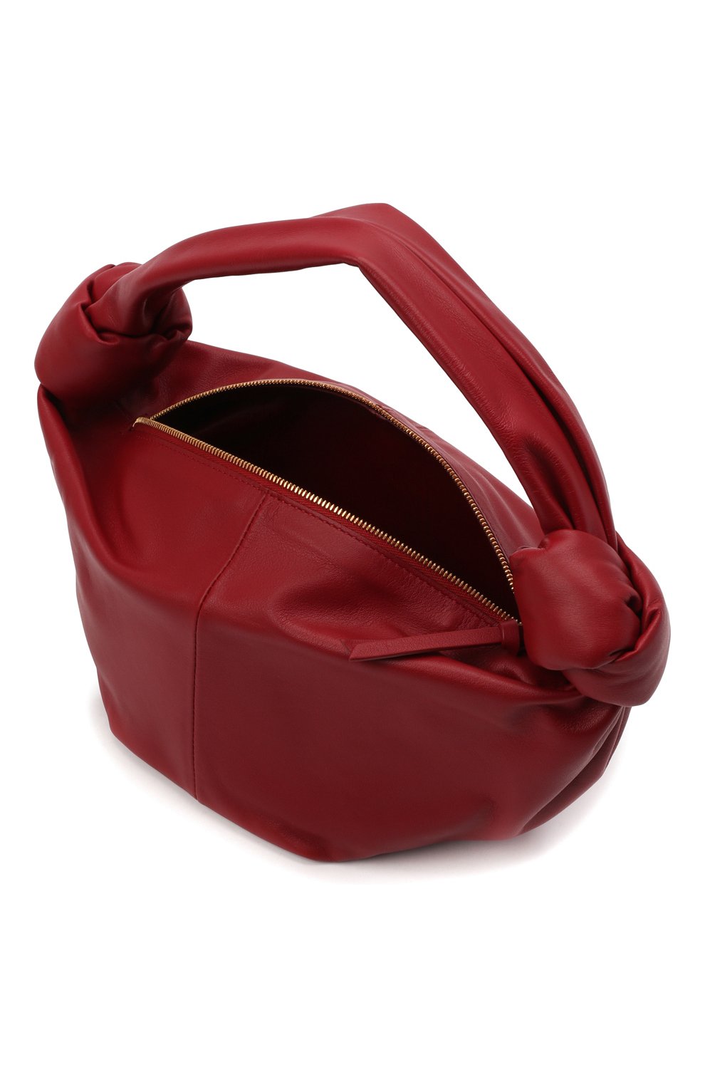 Женская сумка double knot mini BOTTEGA VENETA бордового цвета, арт. 629635/VCP41 | Фото 5 (Сумки-технические: Сумки top-handle; Материал: Натуральная кожа; Размер: mini)
