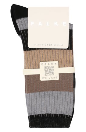 Женские хлопковые носки FALKE черного цвета по цене 1700 руб., арт. 46427 | Фото 1 Женские хлопковые носки FALKE черного цвета, арт. 46427 | Фото 1 (Материал внешний: Хлопок)