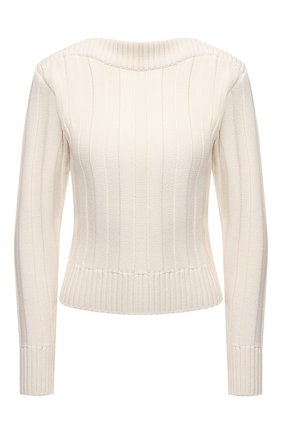 Женский пуловер из вискозы LOW CLASSIC белого цвета по цене 29500 руб., арт. L0W21FW_KN15IV | Фото 1 Женский пуловер из вискозы LOW CLASSIC белого цвета, арт. L0W21FW_KN15IV | Фото 1 (Материал внешний: Вискоза; Длина (для топов): Стандартные; Рукава: Длинные; Женское Кросс-КТ: Пуловер-одежда; Стили: Кэжуэл)