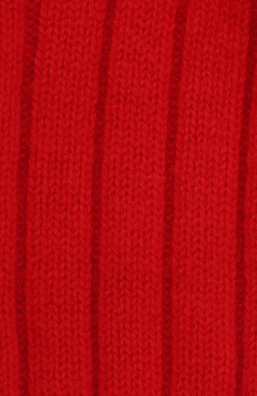Женские кашемировые носки BOTTEGA VENETA красного цвета, арт. 670179/V0900 | Фото 2 (Материал внешний: Кашемир, Шерсть)
