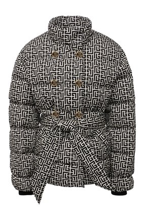 Женский пуховик balmain x rossignol BALMAIN черно-белого цвета по цене 240500 руб., арт. WF2TQ005/I710 | Фото 1 Женский пуховик balmain x rossignol BALMAIN черно-белого цвета, арт. WF2TQ005/I710 | Фото 1 (Рукава: Длинные; Материал внешний: Синтетический материал; Длина (верхняя одежда): Короткие; Материал утеплителя: Пух и перо; Материал подклада: Синтетический материал; Кросс-КТ: Пуховик; Стили: Гламурный)