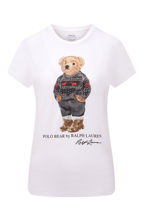 Женская хлопковая футболка POLO RALPH LAUREN белого цвета по цене 9420 руб., арт. 211846851 | Фото 1 Женская хлопковая футболка POLO RALPH LAUREN белого цвета, арт. 211846851 | Фото 1 (Материал внешний: Хлопок; Женское Кросс-КТ: Футболка-одежда; Рукава: Короткие; Длина (для топов): Стандартные; Стили: Спорт-шик)