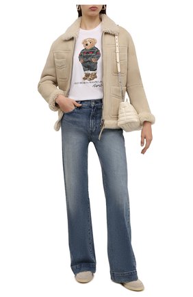 Женская хлопковая футболка POLO RALPH LAUREN белого цвета по цене 9420 руб., арт. 211846851 | Фото 2 Женская хлопковая футболка POLO RALPH LAUREN белого цвета, арт. 211846851 | Фото 2 (Материал внешний: Хлопок; Женское Кросс-КТ: Футболка-одежда; Рукава: Короткие; Длина (для топов): Стандартные; Стили: Спорт-шик)