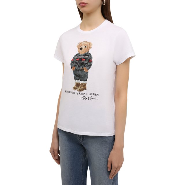 фото Хлопковая футболка polo ralph lauren