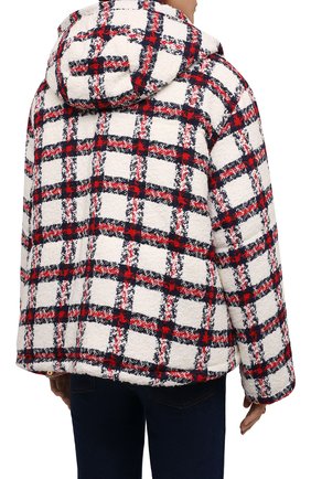 Женская куртка GUCCI красного цвета, арт. 663281/ZAGLK | Фото 4 (Кросс-КТ: Куртка; Рукава: Длинные; Материал внешний: Синтетический материал; Стили: Спорт-шик; Длина (верхняя одежда): Короткие; Материал подклада: Вискоза)