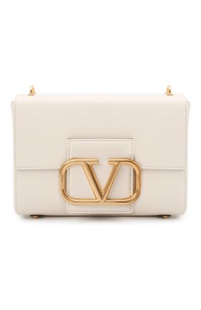 Женская сумка stud sign VALENTINO кремвого цвета по цене 217500 руб., арт. WW0B0J96/CPD | Фото 1 Женская сумка stud sign VALENTINO кремвого цвета, арт. WW0B0J96/CPD | Фото 1 (Материал: Натуральная кожа; Сумки-технические: Сумки через плечо; Размер: small)