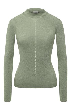 Женский пуловер из вискозы SAINT LAURENT светло-зеленого цвета по цене 72000 руб., арт. 670073/Y75GK | Фото 1 Женский пуловер из вискозы SAINT LAURENT светло-зеленого цвета, арт. 670073/Y75GK | Фото 1 (Материал внешний: Вискоза; Рукава: Длинные; Длина (для топов): Стандартные; Женское Кросс-КТ: Пуловер-одежда; Стили: Гламурный)