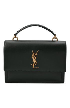 Женская сумка sunset medium SAINT LAURENT зеленого цвета по цене 156000 руб., арт. 634723/D420W | Фото 1 Женская сумка sunset medium SAINT LAURENT зеленого цвета, арт. 634723/D420W | Фото 1 (Материал: Натуральная кожа; Сумки-технические: Сумки top-handle; Размер: medium; Ремень/цепочка: На ремешке)