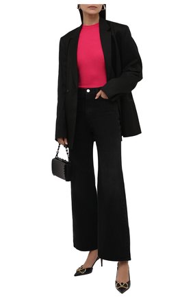 Женский пуловер SAINT LAURENT фуксия цвета по цене 66250 руб., арт. 617962/YAPK2 | Фото 2 Женский пуловер SAINT LAURENT фуксия цвета, арт. 617962/YAPK2 | Фото 2 (Материал внешний: Кашемир, Шерсть, Шелк; Женское Кросс-КТ: Пуловер-одежда; Рукава: Длинные; Длина (для топов): Стандартные; Стили: Гламурный)