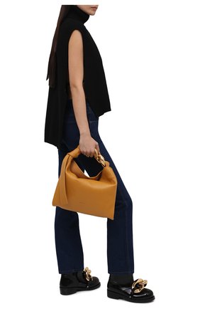 Женские резиновые сапоги chain JW ANDERSON черного цвета по цене 33500 руб., арт. ANW37021A/14079 | Фото 2 Женские резиновые сапоги chain JW ANDERSON черного цвета, арт. ANW37021A/14079 | Фото 2 (Материал внешний: Резина; Подошва: Плоская; Материал внутренний: Текстиль; Высота голенища: Низкие; Каблук высота: Низкий; Каблук тип: Устойчивый; Материал утеплителя: Без утеплителя)