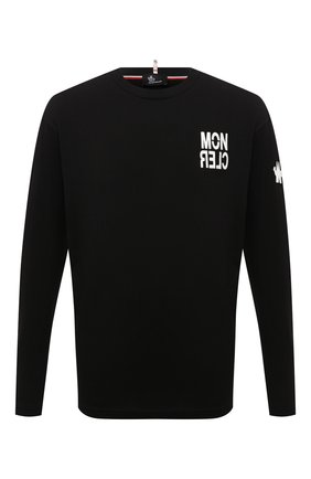 Мужская хлопковый лонгслив MONCLER GRENOBLE черного цвета по цене 23400 руб., арт. G2-097-8D000-02-8390T | Фото 1 Мужская хлопковый лонгслив MONCLER GRENOBLE черного цвета, арт. G2-097-8D000-02-8390T | Фото 1 (Материал внешний: Хлопок; Рукава: Длинные; Длина (для топов): Стандартные; Стили: Спорт-шик; Принт: С принтом)