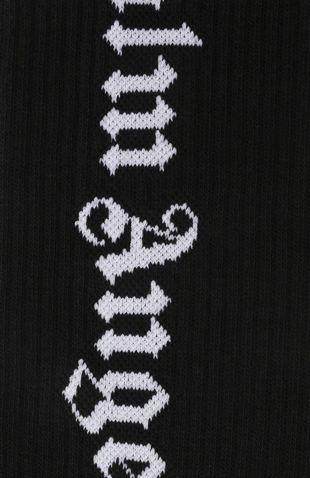 Мужские хлопковые носки PALM ANGELS черного цвета, арт. PMRA001F21FAB0021001 | Фото 2 (Кросс-КТ: бельё; Материал внешний: Хлопок)