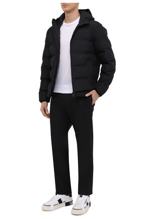 Мужская утепленная куртка Z ZEGNA черного цвета, арт. VY011/ZZ082 | Фото 2 (Материал подклада: Синтетический материал; Материал внешний: Синтетический материал; Кросс-КТ: Куртка; Рукава: Длинные; Длина (верхняя одежда): Короткие; Стили: Кэжуэл; Мужское Кросс-КТ: утепленные куртки)
