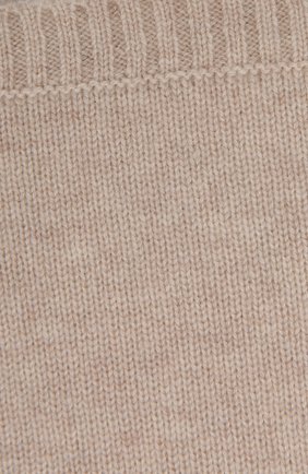 Детский кашемировый шарф-снуд OSCAR ET VALENTINE бежевого цвета, арт. NECK02 | Фото 2 (Материал: Шерсть, Кашемир, Текстиль)