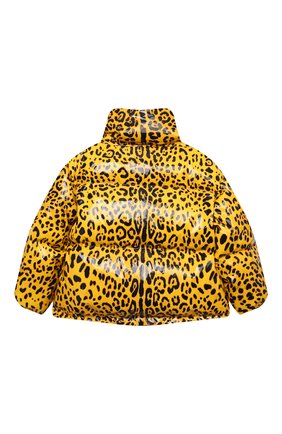 Детская пуховая куртка DOLCE & GABBANA желтого цвета по цене 72050 руб., арт. L5JBJ4/FSRNH/8-14 | Фото 2 Детская пуховая куртка DOLCE & GABBANA желтого цвета, арт. L5JBJ4/FSRNH/8-14 | Фото 2 (Рукава: Длинные; Материал подклада: Синтетический материал; Материал утеплителя: Пух и перо; Материал внешний: Синтетический материал; Кросс-КТ: Сезон: зима; Девочки Кросс-КТ: Пуховик-верхняя одежда; Одежда девочки: Одежда девочки)