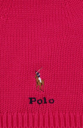 Детского хлопковая шапка POLO RALPH LAUREN фуксия цвета по цене 8320 руб., арт. 322817499 | Фото 3 Детского хлопковая шапка POLO RALPH LAUREN фуксия цвета, арт. 322817499 | Фото 3 (Материал: Текстиль, Хлопок)