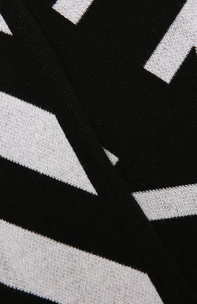 Детский хлопковый шарф OFF-WHITE черного цвета, арт. 0BMA001F21KNI001 | Фото 2 (Материал: Хлопок, Текстиль)