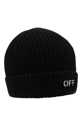 Детского хлопковая шапка OFF-WHITE черного цвета по цене 9495 руб., арт. 0BLC003F21KNI001 | Фото 1 Детского хлопковая шапка OFF-WHITE черного цвета, арт. 0BLC003F21KNI001 | Фото 1 (Материал: Хлопок, Текстиль)