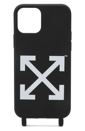 Чехол для iphone 12/12 pro OFF-WHITE черного цвета по цене 16900 руб., арт. 0MPA034F21PLA001 | Фото 2 Чехол для iphone 12/12 pro OFF-WHITE черного цвета, арт. 0MPA034F21PLA001 | Фото 2