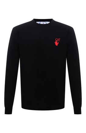 Мужская хлопковый лонгслив OFF-WHITE черного цвета по цене 27750 руб., арт. 0MAB064F21JER012 | Фото 1 Мужская хлопковый лонгслив OFF-WHITE черного цвета, арт. 0MAB064F21JER012 | Фото 1 (Материал внешний: Хлопок; Рукава: Длинные; Длина (для топов): Стандартные; Принт: С принтом; Стили: Гранж)