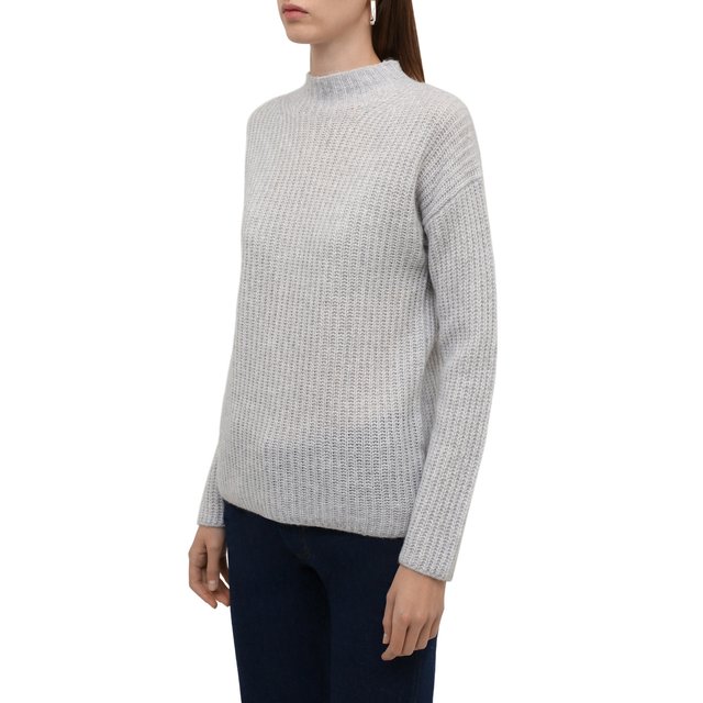 Шерстяной свитер HUGO 50463223, цвет серый, размер 48 - фото 3