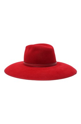 Женская фетровая шляпа с мехом кролика GUCCI красного цвета по цене 61350 руб., арт. 644474/4HABK | Фото 1 Женская фетровая шляпа с мехом кролика GUCCI красного цвета, арт. 644474/4HABK | Фото 1 (Материал: Шерсть)