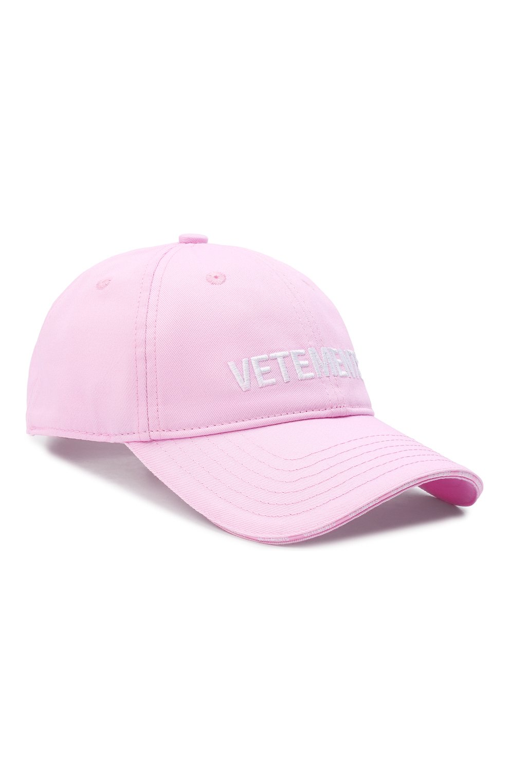 Женская хлопковая бейсболка VETEMENTS светло-розового цвета, арт. UE52CA100P 1052/W | Фото 1 (Материал: Текстиль, Хлопок)
