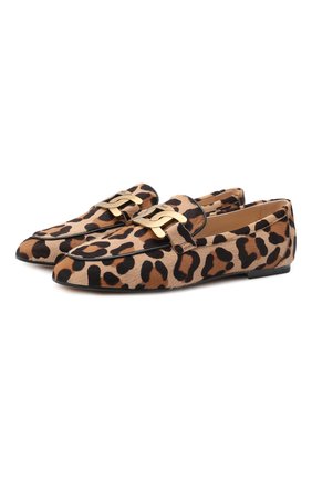 Женские кожаные лоферы TOD’S леопардового цвета по цене 66750 руб., арт. XXW79A0DD000KN | Фото 1 Женские кожаные лоферы TOD’S леопардового цвета, арт. XXW79A0DD000KN | Фото 1 (Подошва: Плоская; Материал внутренний: Натуральная кожа; Каблук высота: Низкий; Материал внешний: Кожа)