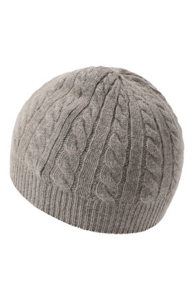Детского кашемировая шапка OSCAR ET VALENTINE серого цвета, арт. BON05 | Фото 2 (Материал: Текстиль, Кашемир, Шерсть)