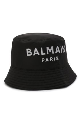 Детская панама BALMAIN черного цвета по цене 12900 руб., арт. 6P0667 | Фото 1 Детская панама BALMAIN черного цвета, арт. 6P0667 | Фото 1 (Материал: Синтетический материал, Текстиль)