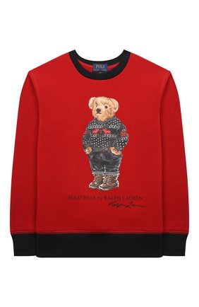 Детский хлопковый свитшот POLO RALPH LAUREN красного цвета по цене 8615 руб., арт. 323853820 | Фото 1 Детский хлопковый свитшот POLO RALPH LAUREN красного цвета, арт. 323853820 | Фото 1 (Материал внешний: Хлопок; Рукава: Длинные; Мальчики Кросс-КТ: Толстовка-одежда)