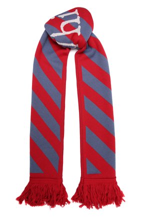 Мужской шарф OFF-WHITE красного цвета по цене 22400 руб., арт. 0MMA001F21KNI002 | Фото 1 Мужской шарф OFF-WHITE красного цвета, арт. 0MMA001F21KNI002 | Фото 1 (Материал: Текстиль, Синтетический материал; Кросс-КТ: другое)