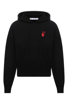 Мужской хлопковое худи OFF-WHITE черного цвета по цене 47950 руб., арт. 0MBB037F21FLE008 | Фото 1 Мужской хлопковое худи OFF-WHITE черного цвета, арт. 0MBB037F21FLE008 | Фото 1 (Материал внешний: Хлопок; Мужское Кросс-КТ: Худи-одежда; Принт: С принтом; Рукава: Длинные; Длина (для топов): Стандартные; Стили: Спорт-шик)