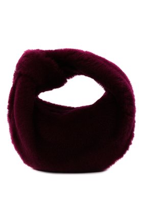 Женская сумка jodie mini BOTTEGA VENETA фиолетового цвета, арт. 680697/V1C20 | Фото 1 (Материал: Натуральный мех; Сумки-технические: Сумки top-handle; Размер: mini)