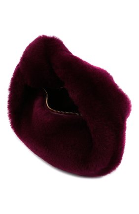 Женская сумка jodie mini BOTTEGA VENETA фиолетового цвета, арт. 680697/V1C20 | Фото 5 (Материал: Натуральный мех; Сумки-технические: Сумки top-handle; Размер: mini)