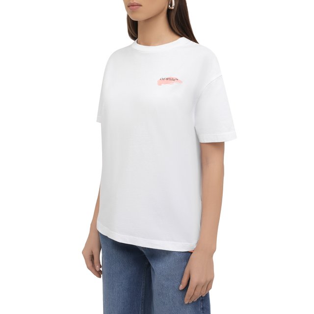 фото Хлопковая футболка off-white