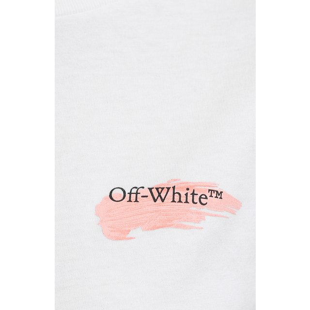 фото Хлопковая футболка off-white
