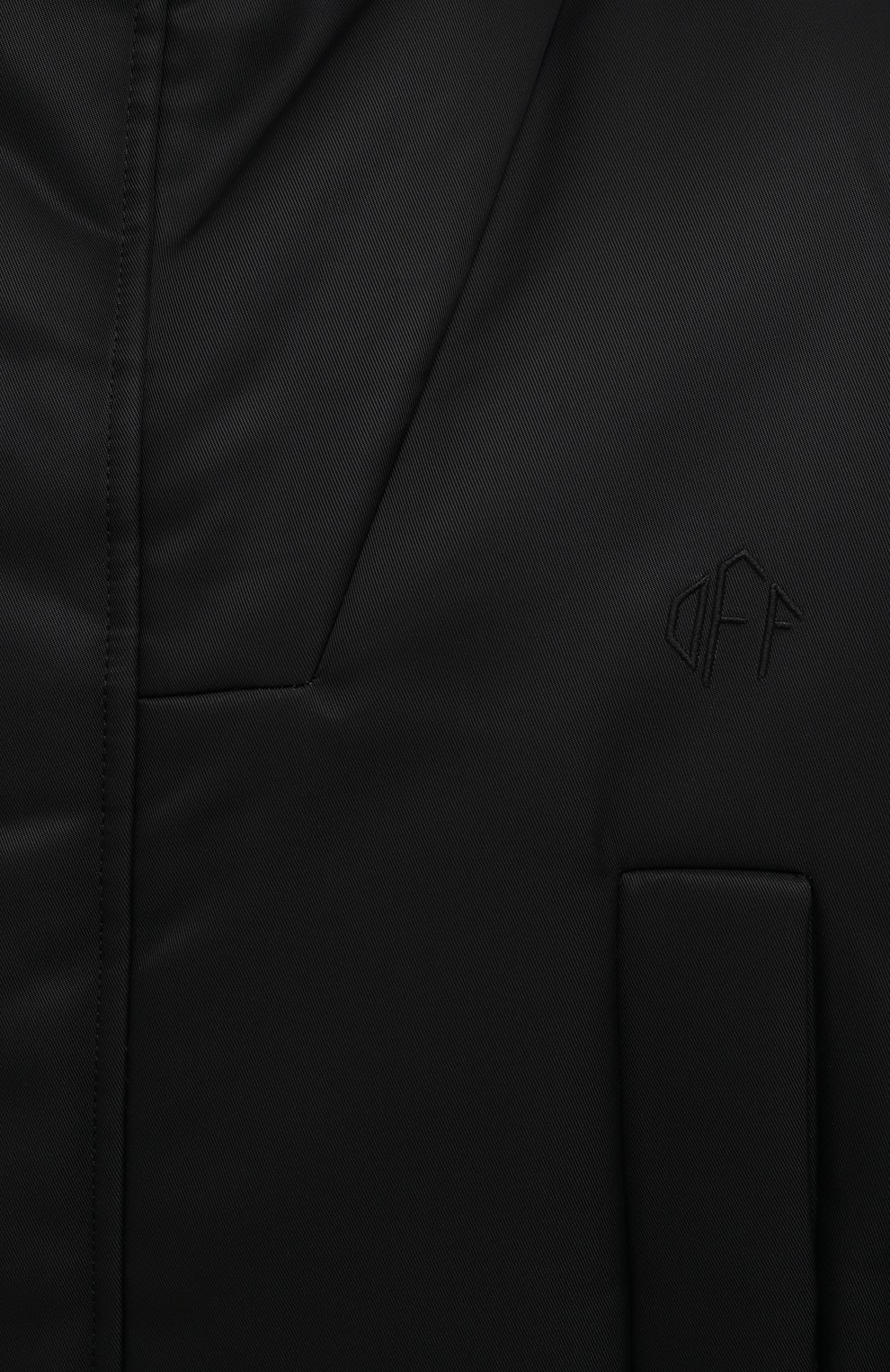Мужская утепленная куртка OFF-WHITE черного цвета, арт. 0MEC019F21FAB001 | Фото 5 (Кросс-КТ: Куртка; Рукава: Длинные; Shop in Shop M: Верхняя одежда; Длина (верхняя одежда): До середины бедра; Материал внешний: Синтетический материал; Стили: Гранж; Мужское Кросс-КТ: утепленные куртки; Материал подклада: Синтетический материал)