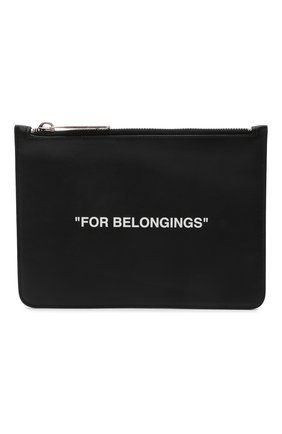 Мужской кожаный футляр для документов OFF-WHITE черного цвета по цене 26800 руб., арт. 0MNM001F21LEA002 | Фото 1 Мужской кожаный футляр для документов OFF-WHITE черного цвета, арт. 0MNM001F21LEA002 | Фото 1 (Кросс-КТ: футляры для документов)