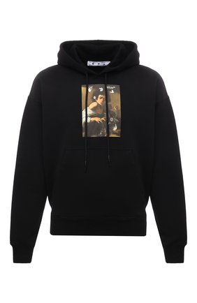 Мужской хлопковое худи OFF-WHITE черного цвета по цене 43650 руб., арт. 0MBB085F21FLE013 | Фото 1 Мужской хлопковое худи OFF-WHITE черного цвета, арт. 0MBB085F21FLE013 | Фото 1 (Рукава: Длинные; Длина (для топов): Стандартные; Материал внешний: Хлопок; Мужское Кросс-КТ: Худи-одежда; Принт: С принтом; Стили: Спорт-шик)