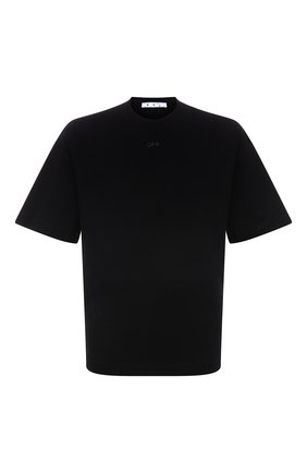 Мужская хлопковая футболка OFF-WHITE черного цвета по цене 29250 руб., арт. 0MAA120F21JER006 | Фото 1 Мужская хлопковая футболка OFF-WHITE черного цвета, арт. 0MAA120F21JER006 | Фото 1 (Материал внешний: Хлопок; Рукава: Короткие; Длина (для топов): Стандартные; Стили: Кэжуэл, Спорт-шик; Принт: С принтом)