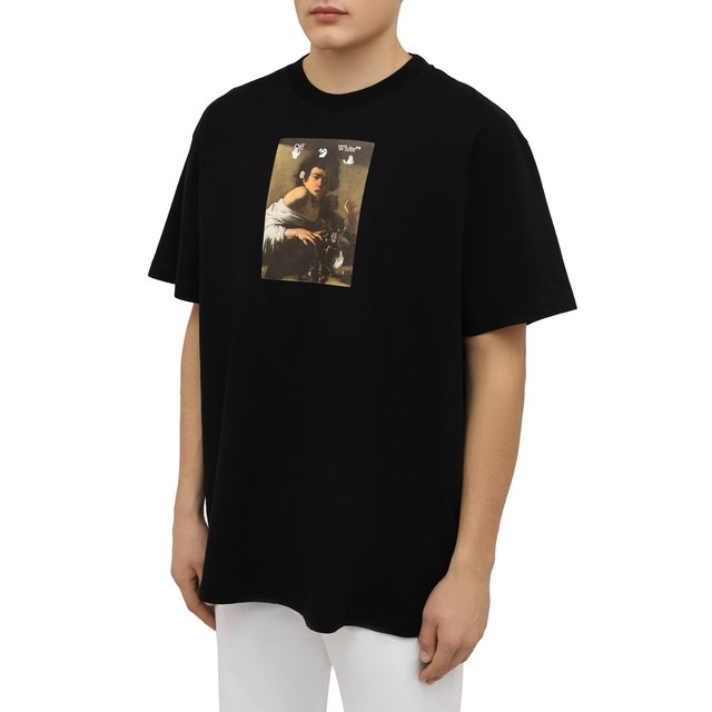 фото Хлопковая футболка off-white