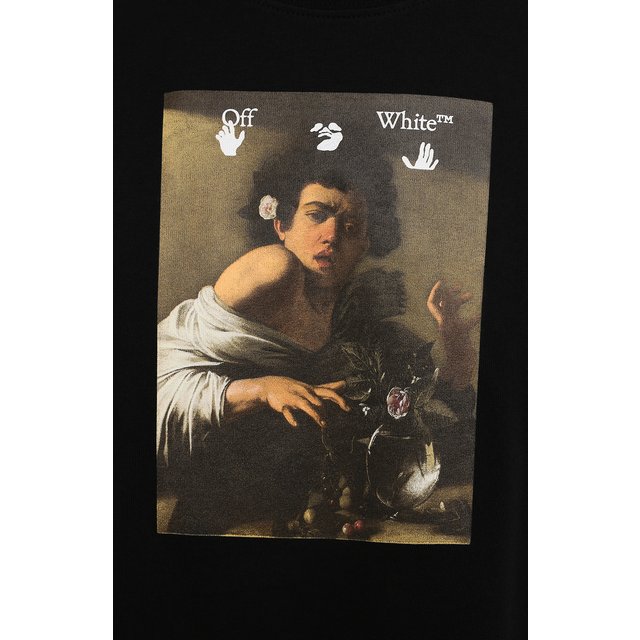 фото Хлопковая футболка off-white