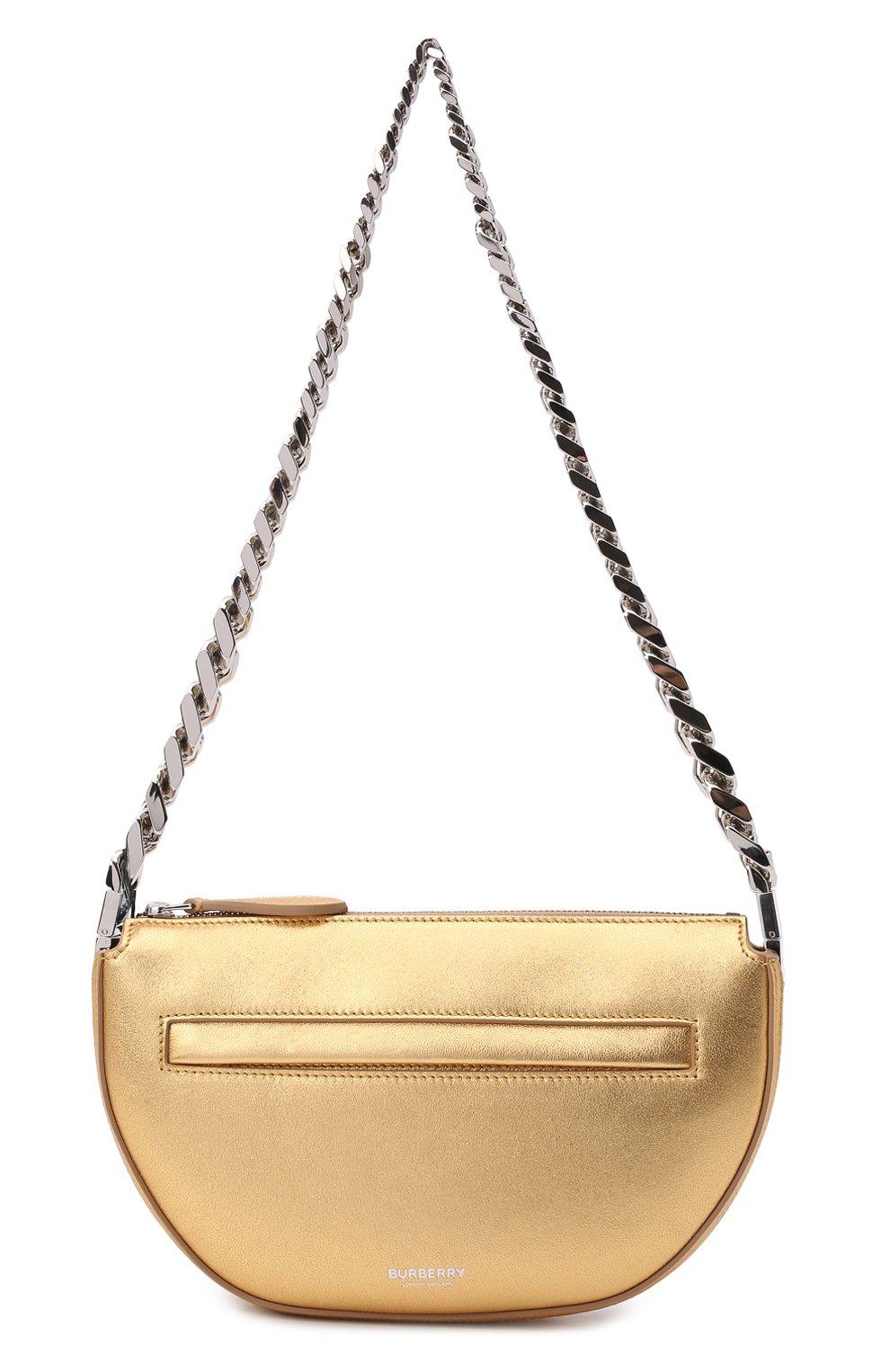 Женская сумка olympia medium BURBERRY золотого цвета, арт. 8047018 | Фото 1 (Сумки-технические: Сумки через плечо; Размер: medium; Материал: Натуральная кожа)