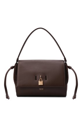 Женская сумка padlock medium TOM FORD темно-коричневого цвета по цене 169500 руб., арт. L1500T-LCL201 | Фото 1 Женская сумка padlock medium TOM FORD темно-коричневого цвета, арт. L1500T-LCL201 | Фото 1 (Размер: medium; Материал: Натуральная кожа; Сумки-технические: Сумки top-handle)