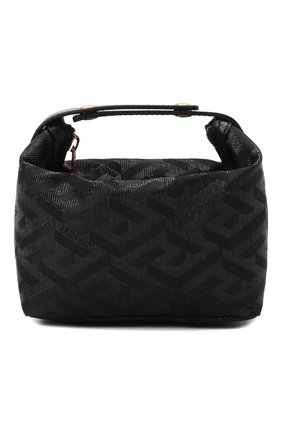 Женская сумка monogram mini VERSACE черного цвета по цене 56450 руб., арт. 1001918/1A01756 | Фото 1 Женская сумка monogram mini VERSACE черного цвета, арт. 1001918/1A01756 | Фото 1 (Сумки-технические: Сумки через плечо, Сумки top-handle; Размер: mini; Ремень/цепочка: На ремешке; Материал: Текстиль)