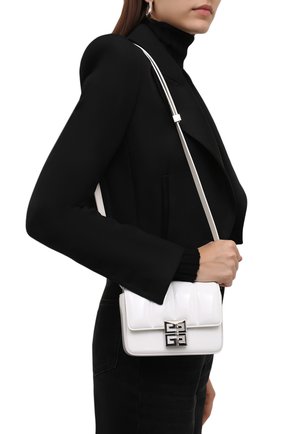 Женская сумка 4g small GIVENCHY белого цвета, арт. BB50KBB16S | Фото 2 (Материал: Натуральная кожа; Размер: small; Сумки-технические: Сумки через плечо; Сумки: Сумки)