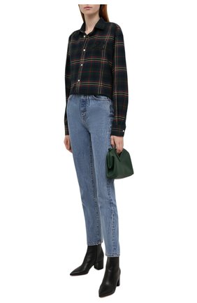Женская хлопковая рубашка POLO RALPH LAUREN темно-зеленого цвета по цене 14750 руб., арт. 211846919 | Фото 2 Женская хлопковая рубашка POLO RALPH LAUREN темно-зеленого цвета, арт. 211846919 | Фото 2 (Длина (для топов): Удлиненные; Материал внешний: Хлопок; Рукава: Длинные; Женское Кросс-КТ: Рубашка-одежда; Принт: С принтом, Клетка)